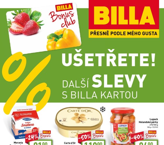 billa - Zelené ceny BILLA Bonus club od 15.02.2023